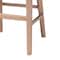 Bali & Pari Papua Modern Bohemian Antique White Washed Rattan and Mahogany Wood Counter Stool 243-13490-ZORO - alternate 5